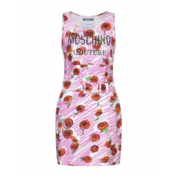【送料無料】 モスキーノ レディース ワンピース トップス Mini dresses Pink｜asty