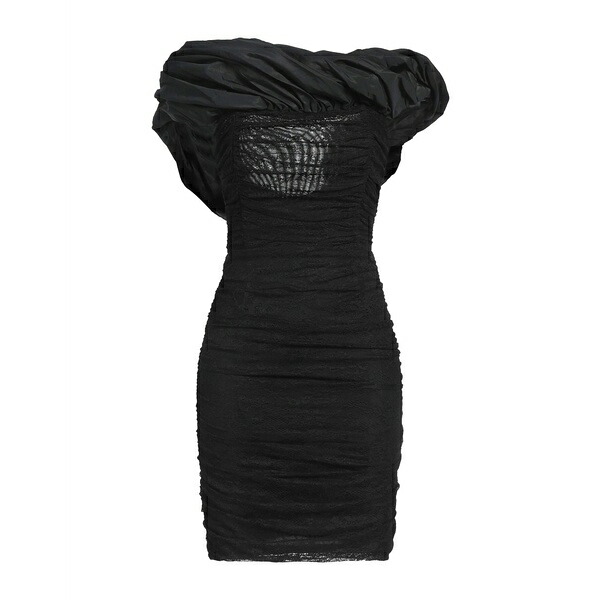 【送料無料】 ピンコ レディース ワンピース トップス Mini dresses Black|asty