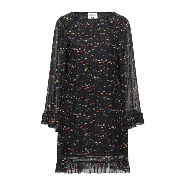 【送料無料】 セミクチュール レディース ワンピース トップス Mini dresses Black