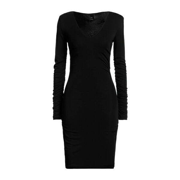 【送料無料】 ピンコ レディース ワンピース トップス Mini dresses Black