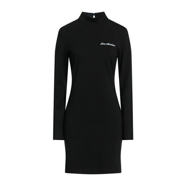 【送料無料】 モスキーノ レディース ワンピース トップス Mini dresses Black｜asty