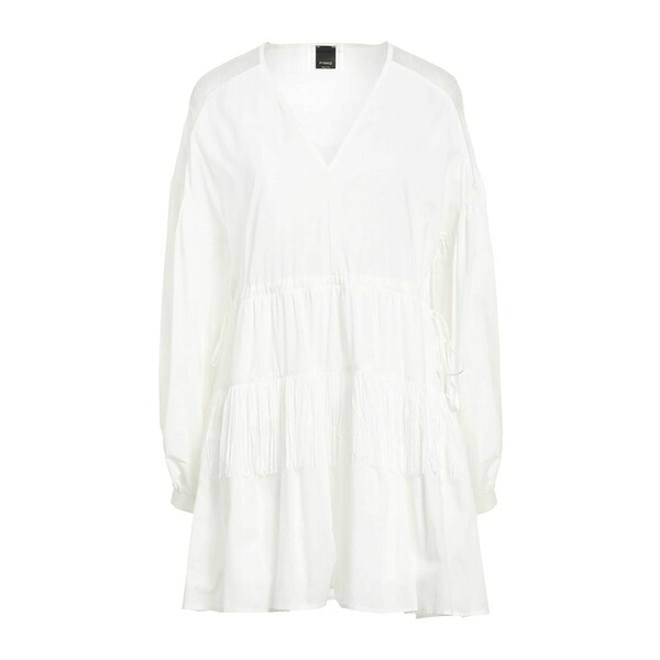 【送料無料】 ピンコ レディース ワンピース トップス Mini dresses White｜asty