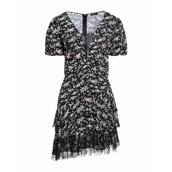 【送料無料】 エリザベスフランキ レディース ワンピース トップス Mini dresses Black