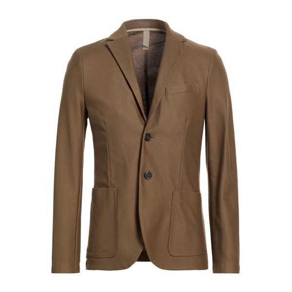 【貨物輸送無料】 ハリスワーフロンドン メンズ 上衣＆上衣 アウター Blazers Brown メンズファッション-コート・ジャケット
