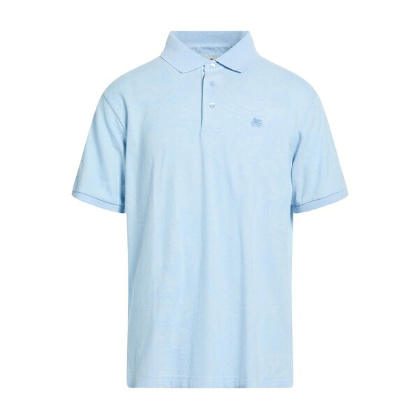 【貨物輸送無料】 エトロ メンズ プルオーバー トップス Polo shirts Azure