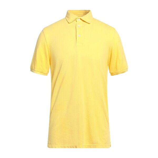 【送料無料】 フェデーリ メンズ Tシャツ トップス Polo shirts Yellow|asty