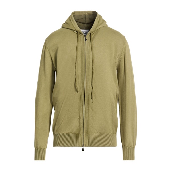 【貨物輸送無料】 アルファス テューディオ メンズ ジレー アウター Cardigans Green メンズファッション-カーディガン