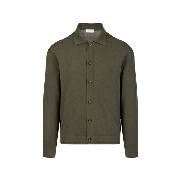 パウロペコラ メンズ プルオーバー トップス Cotton shirt Green