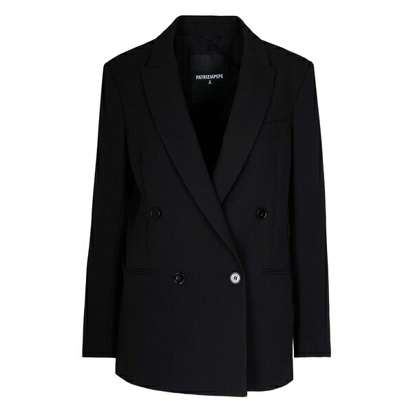 パトリツィア ペペ レディース 上衣＆上衣 アウター Double -breasted blazer Black