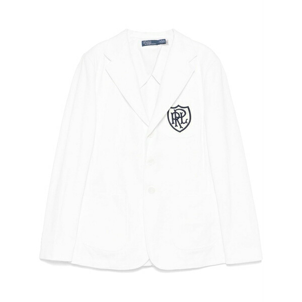 ラルフローレン レディース 上衣＆上衣 アウター Logo-patch blazer White
