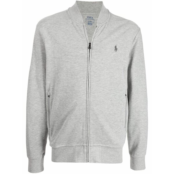 ラルフローレン メンズ パーカー・スウェットシャツ アウター Polo pony zip-up sweatshirt  Grey