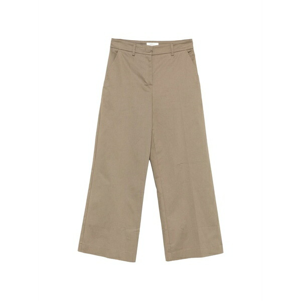 ニーナ 14.7 レディース カジュアルパンツ ボトムス Cropped wide-leg trousers Green|asty
