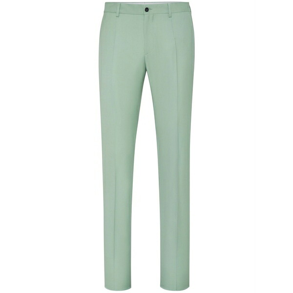 フィリップ飾り気の無い メンズ 心地好いズボン下 ボトムス Pressed-crease tailored trousers  Green