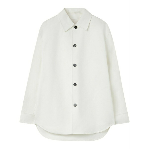 ジル・サンダー メンズ 上衣＆上衣 アウター Long-sleeve shirt jacket White