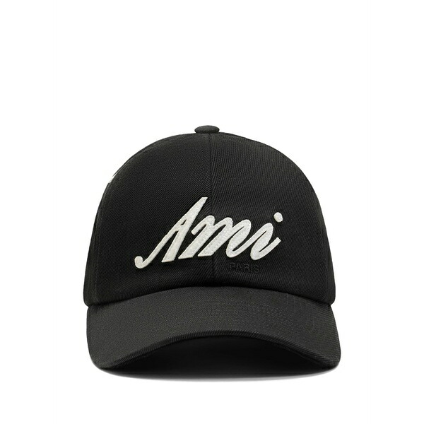 意中の女 メンズ 鳥打ち帽 付属物 Ami patch baseball cap Black