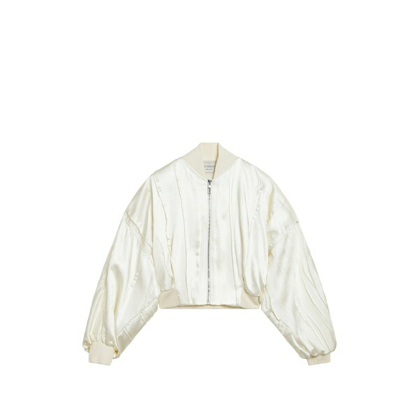 運動競技マックス レディース 上衣＆上衣 アウター Ribbed bomber jacket Neutrals