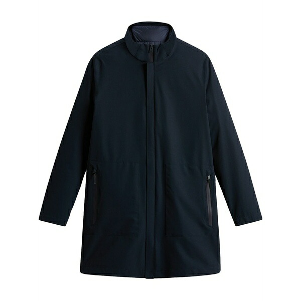 羊毛 一財産 メンズ 厚地の外套 アウター Two layers 2インチ1 trench coat Blue