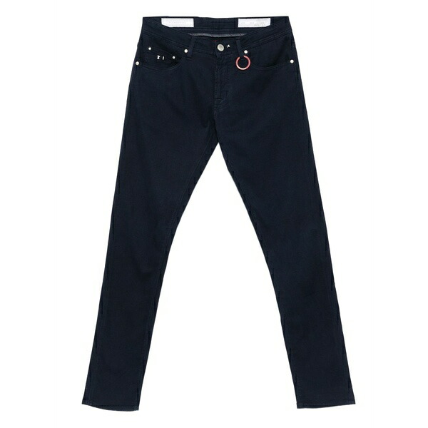 トラマロッサ メンズ 心地よいズボン下 ボトムス Ring-detail trousers Blue
