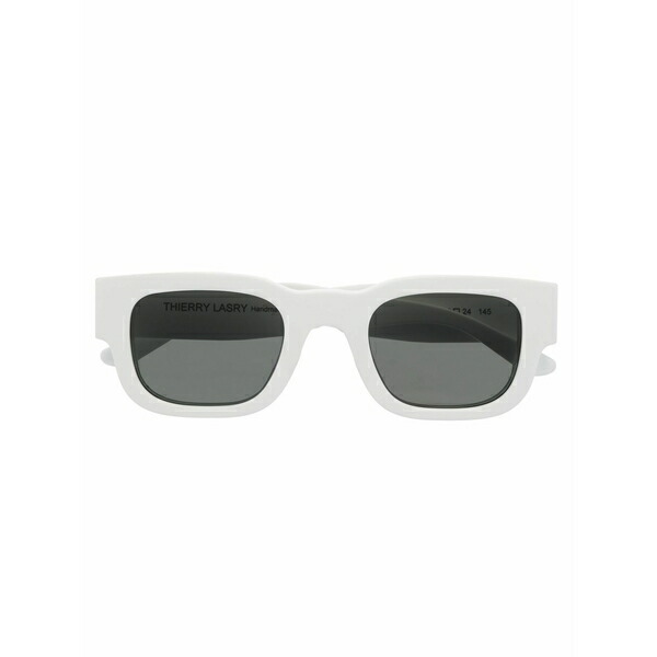 ティエリー ラスリー メンズ サングラス・アイウェア 付属物 Foxxxy square-frame sunglasses  White