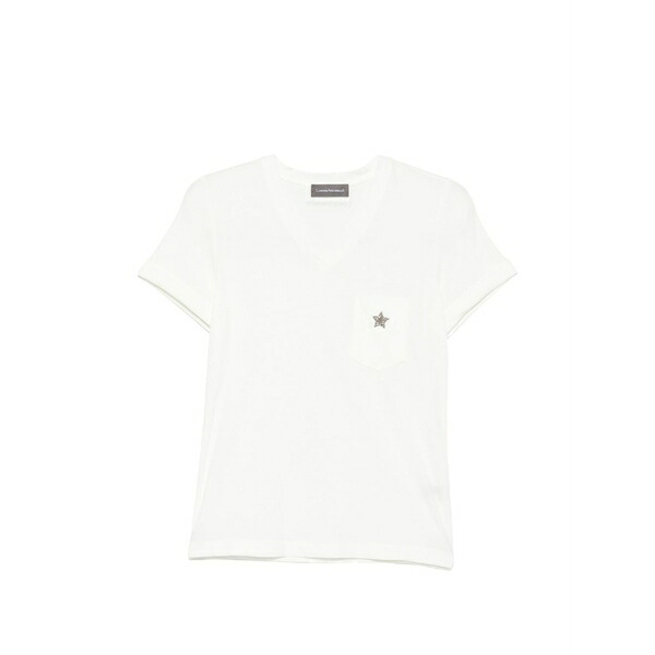 ロレーナアントニアッツィ レディース ティーシャツ トップス Libra star-embellished t-shirt White