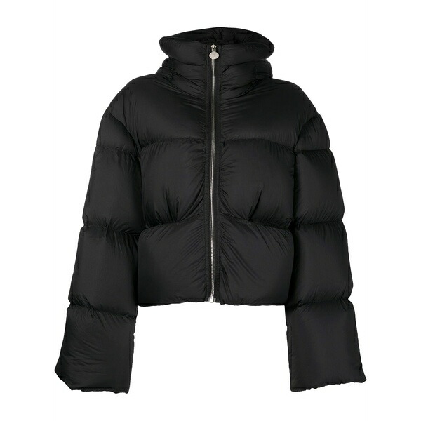 イエンキ・イエンキ レディース 上衣＆上衣 アウター Cropped puffer jacket Black
