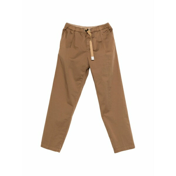 白いこと砂子 メンズ 心地よいズボン下 ボトムス Belted trousers Brown
