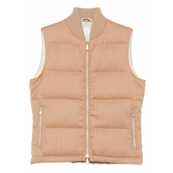 イレブンティ レディース 厚地の外套 アウター Quilted gilet Neutrals