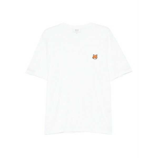 住み家 稲荷 メンズ ティーシャツ トップス Fox head t-shirt White