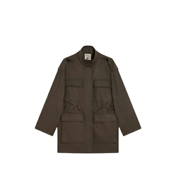 セミクチュール レディース 上衣＆上衣 アウター Flap-pocket jacket Brown