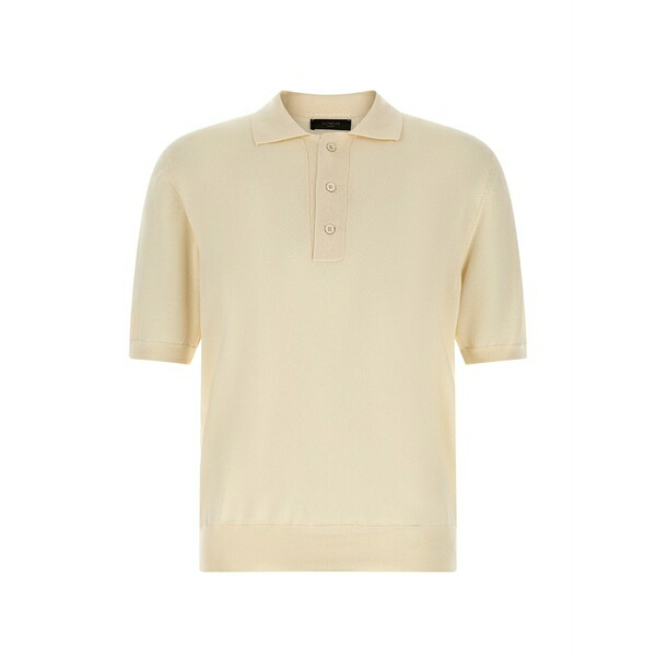ザノーネ メンズ スポーツシャツ トップス Short-sleeve polo shirt Neutrals