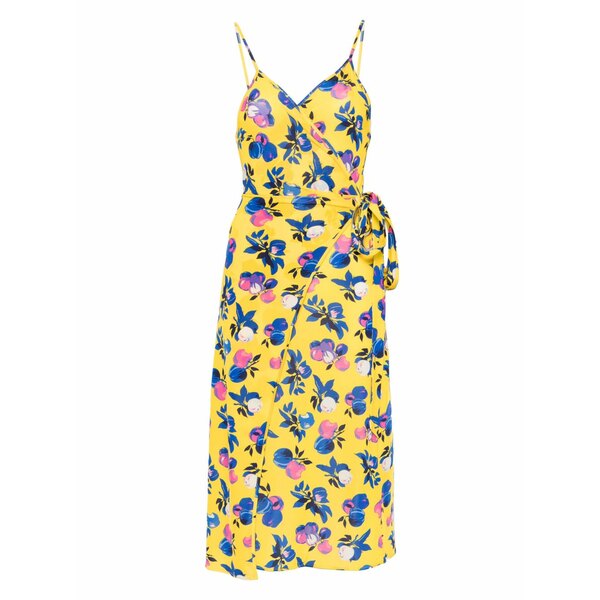 コペルニ レディース 衣裳 トップス C-logo wrap mini dress Yellow