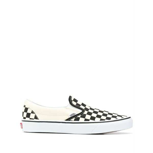バンズ メンズ スニーカー シューズ Checkerboard classic slip-on sneakers White