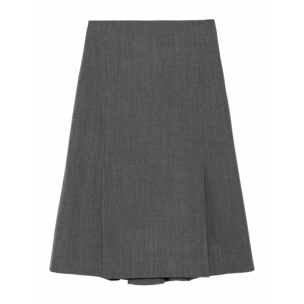 ジュン・ジー レディース スコート ボトムス Wool pleated skirt Grey