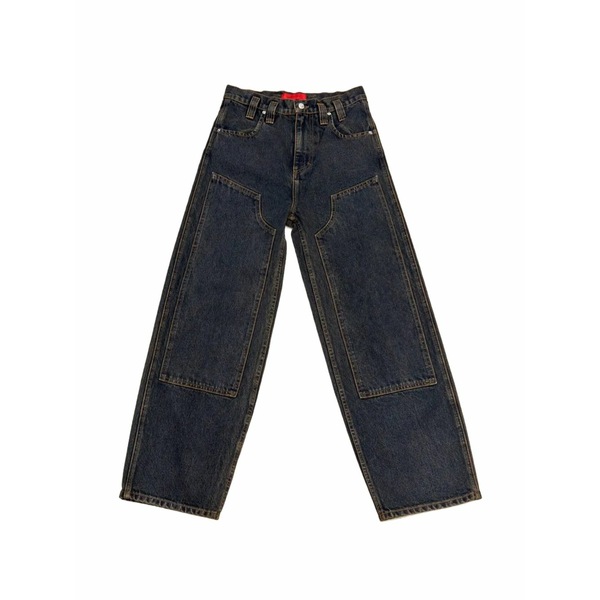 エコーズ・ラッタ レディース ジーンズズボン下 ボトムス Contrast-stitching jeans Blue