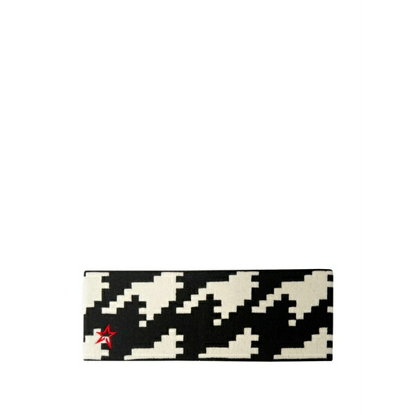 純然たるちょっとの間 メンズ 鳥打ち帽 付属物 プロメチウム houndstooth headband Black