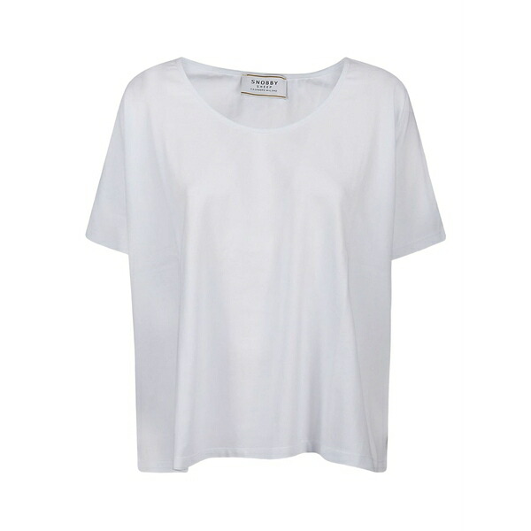 スノッビーシープ レディース プルオーバー トップス Cotton t-shirt White