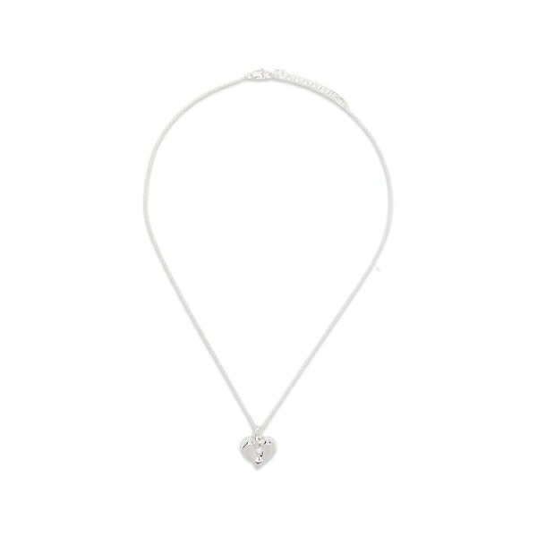 ミッソマ メンズ 頸飾り・チョー鉄道車両 添え物 Molten heart-pendant necklace Silver