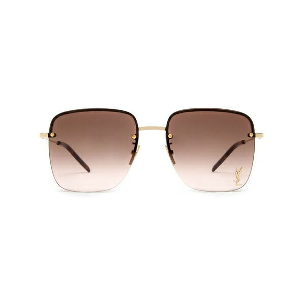 サンローラン アイウェア レディース 黒眼鏡＆アイウェア 佩び物 Sl 312 logo plaque sunglasses Gold