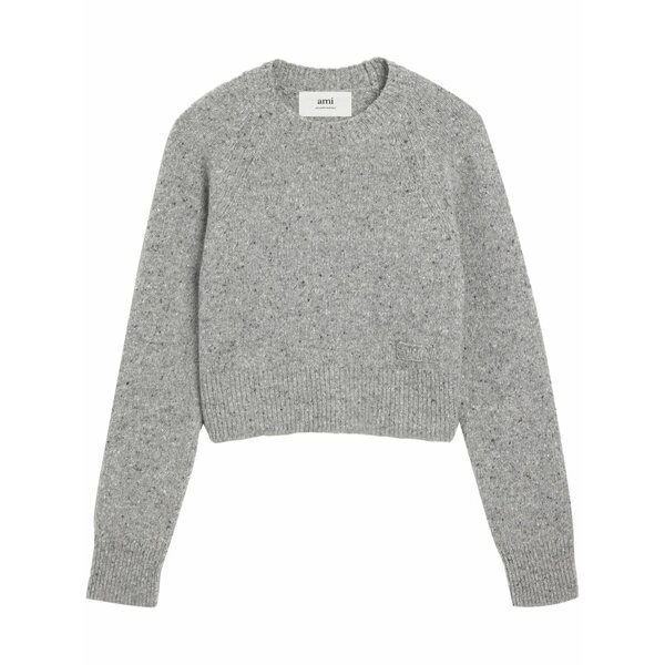 意中の女 メンズ 編み物\u0026ティーシャツ アウター Logo-embroidered crew-neck jumper Grey