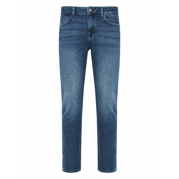 元締め メンズ ジーンズズボン下 ボトムス Button-up denim jeans Blue