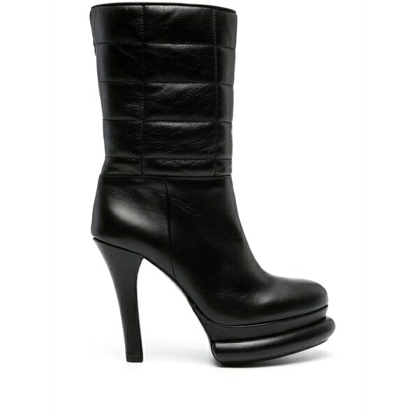パロマ バルセロ レディース ブーツ シューズ 120mm quilted-panel platform boots Black|asty