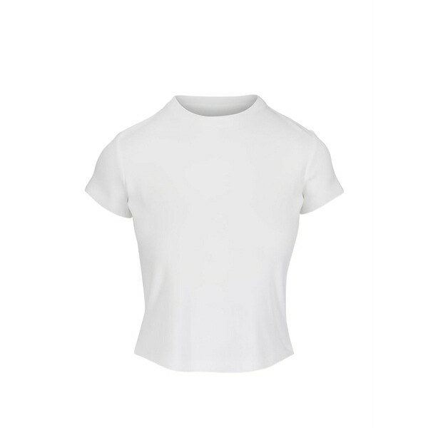 エージーデニム レディース プルオーバー トップス Sadie short-sleeve knit t-shirt White