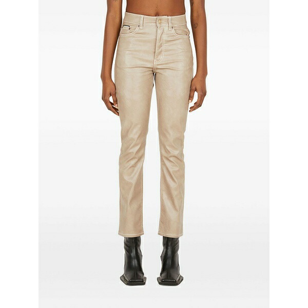 エイティス レディース 心地よいズボン下 ボトムス Shiny cropped trousers Neutrals
