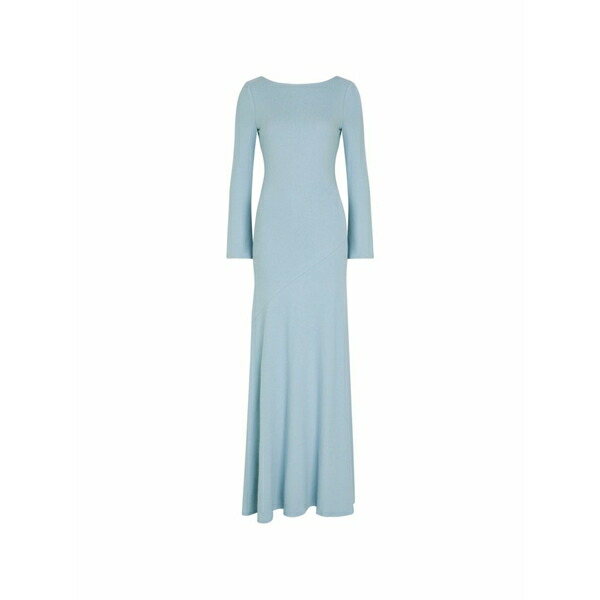リフォメーション レディース 衣裳 トップス Florence long-sleeve boat-neck maxi dress Blue