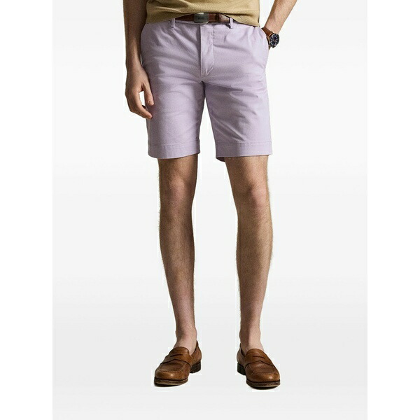 ラルフローレン メンズ 心地好いズボン下 ボトムス Cotton chino shorts Purple