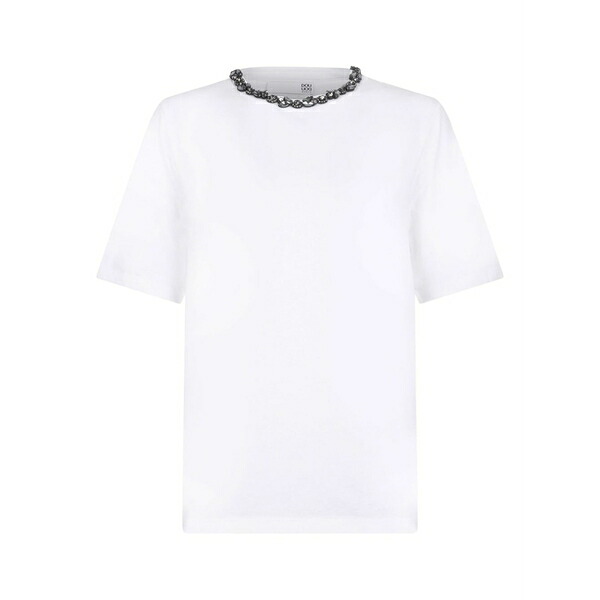 ドゥオッド レディース ティーシャツ トップス Crystal t-shirt White