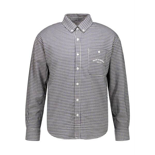 ハウスオブサニー メンズ シャツ トップス Gingham-print shirt Blue｜asty