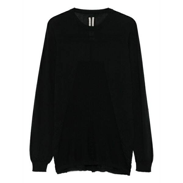 リックオウエンス メンズ 編み物\u0026スウェーター アウター Round-neck sweater Black