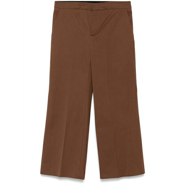 セミクチュール レディース 心地好いズボン下 ボトムス Amandine trousers Brown