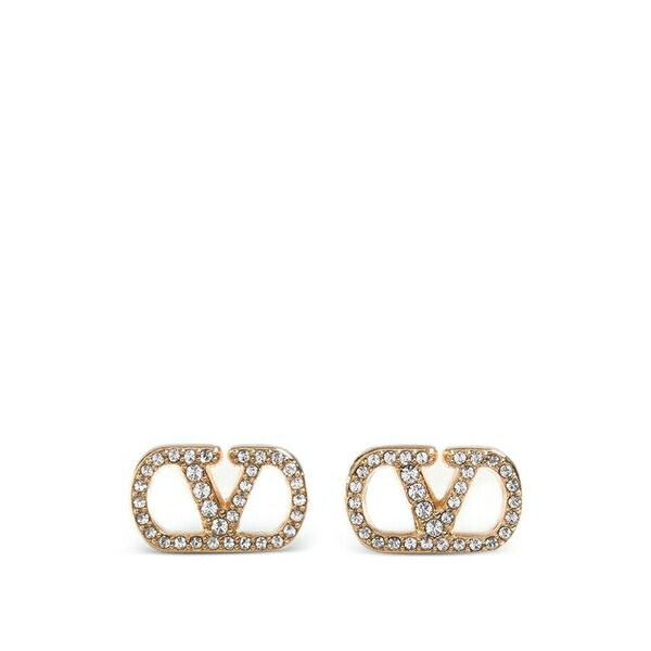 ヴァレンティノ ガラヴァーニ レディース ピアス＆イヤリング アクセサリー Vlogo signature earrings in metal and swarovski&cent; crystals Gold｜asty 74,690円
